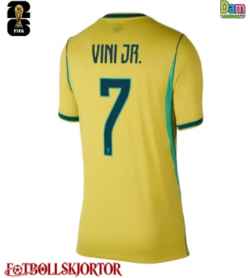 Brasilien Vinicius Junior #7 Hemmatröja Dam VM 2026 Kortärmad